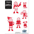 N. Carolina St. Wolfpack Family Decal Set Small